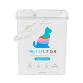 PrettyLitter Low Dust Non-Clumping Lightweight Odor Control Cat Litter Pail